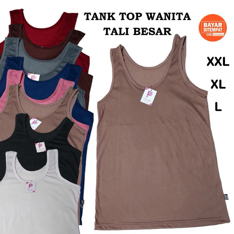 Tanktop Jumbo | Camisol Wanita Jumbo | Singlet Wanita |