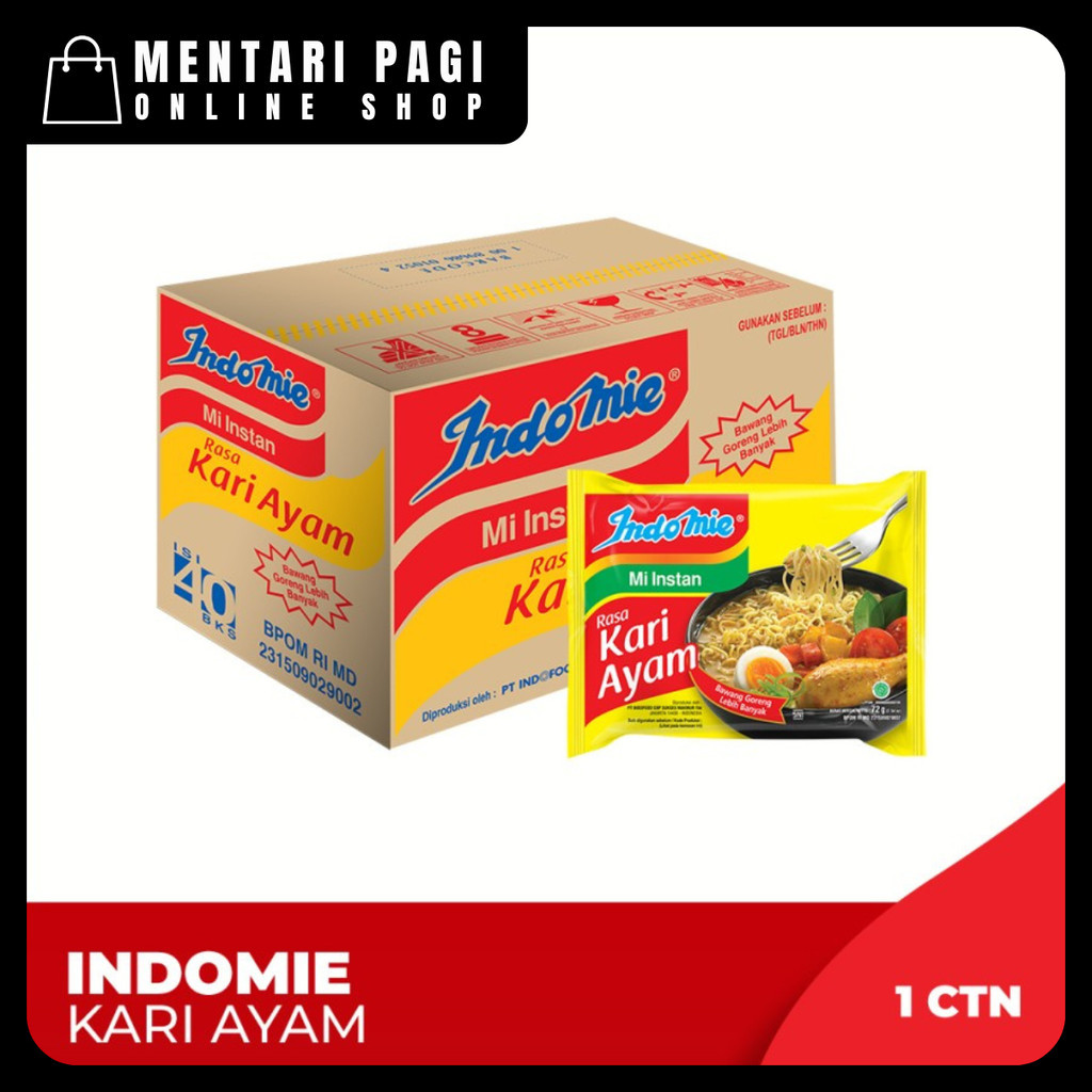 

Indomie Kari Ayam - 1 Dus 40 Pcs