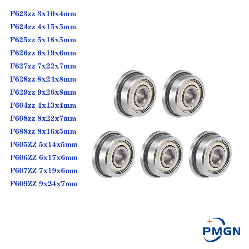 2-5PCS Flange Ball Bearings F604 F605 F606 F607 F608 F609 F623 F624 F625 F684 F688 F626 F627 F628 F6