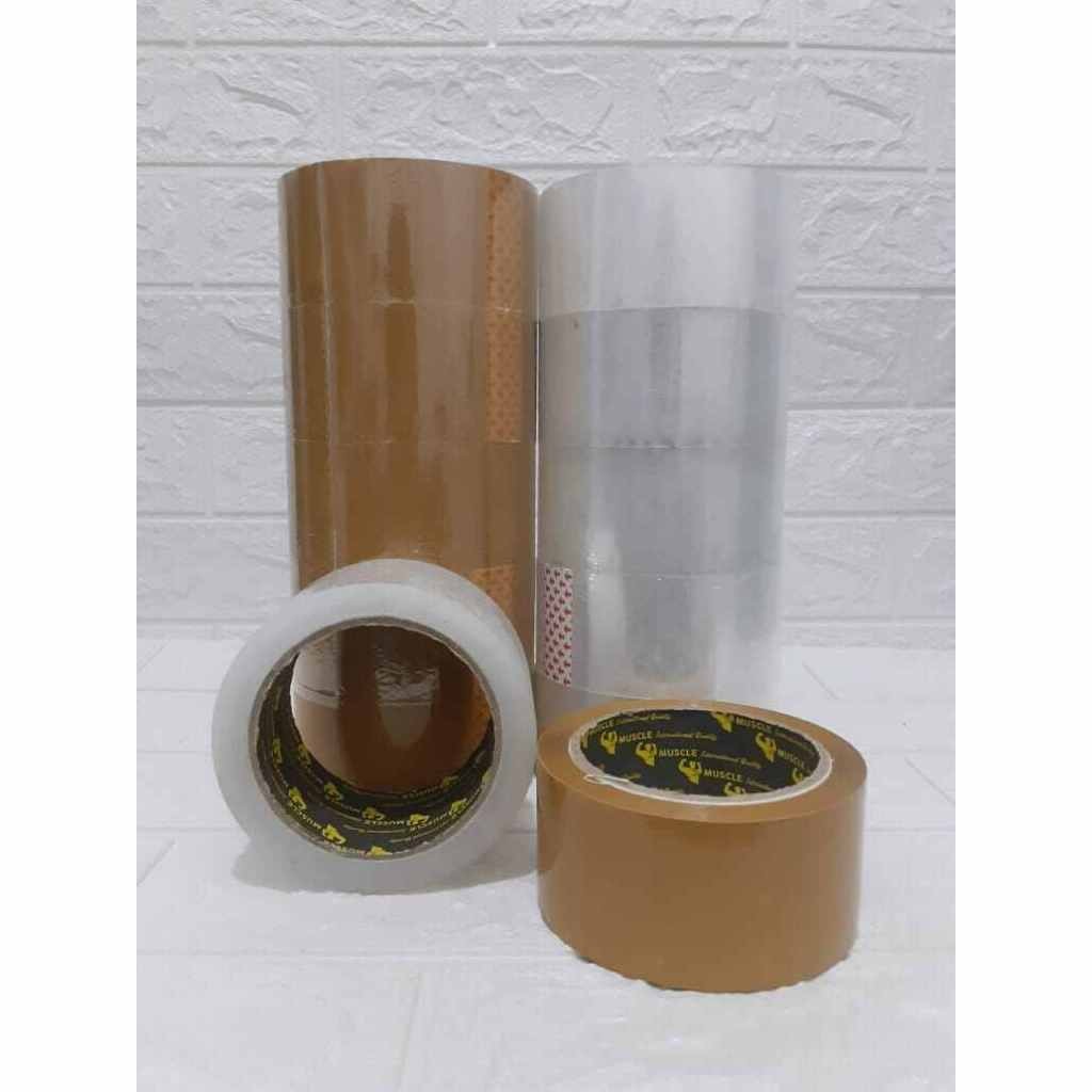 

RGT - 6 ROLL / 1 SLOOP LAKBAN MUSCLE 2 INCH 48 MM X 90 YARD LEBIH KUAT DAN TEBAL