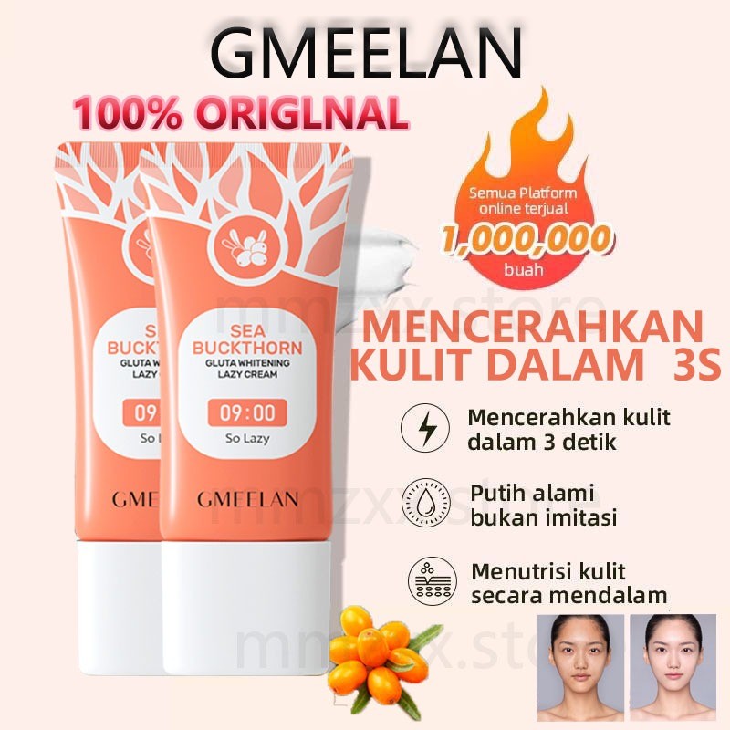 Gmeelan Lazy Cream 30gr-Gmeelan Whitening Lazy Cream Wajah Skincare Whitening Gel