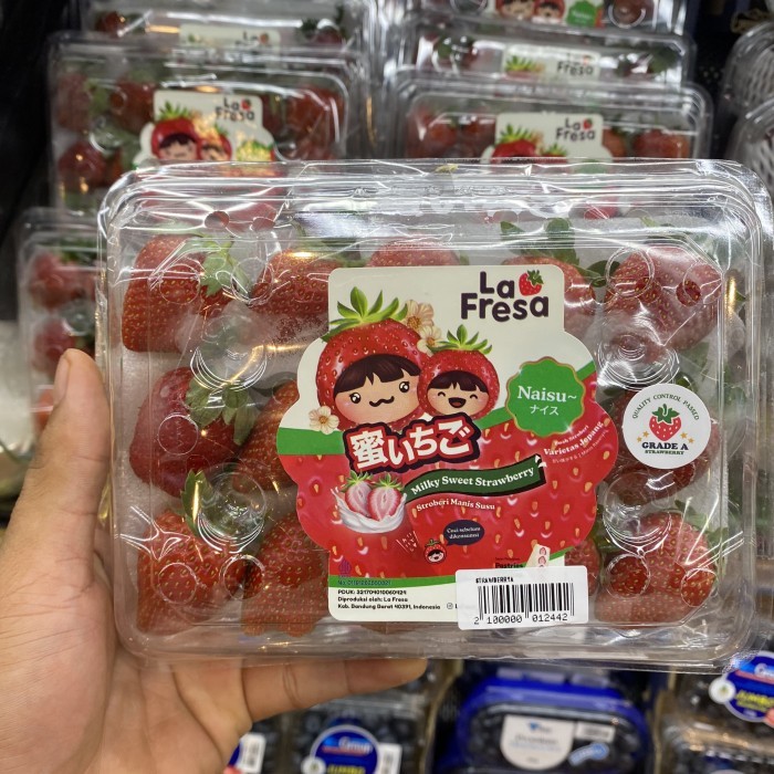 

strawberry la fresa super freah pack bibit jepang