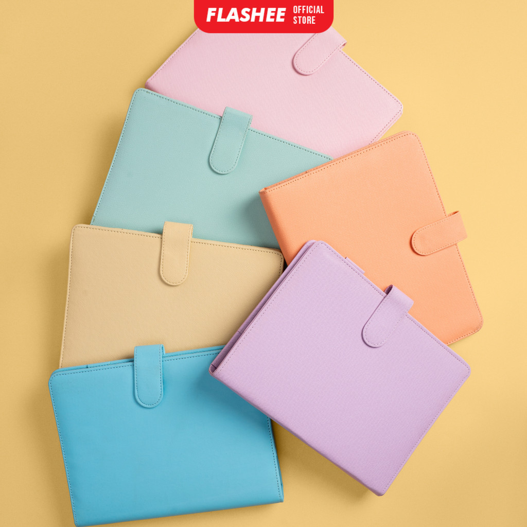 

Flashee Binder Pastel Polos Eksklusif A5 Ring 20 Agenda Polos A5 Binder Kuliah Kulit Sintetis