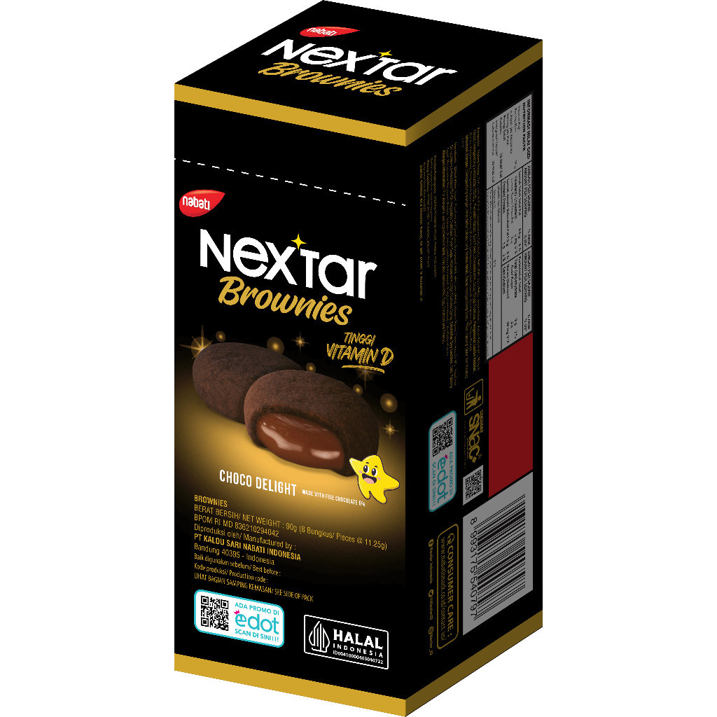 

NEXTAR CHOCO BROWNIES BOX 80GR