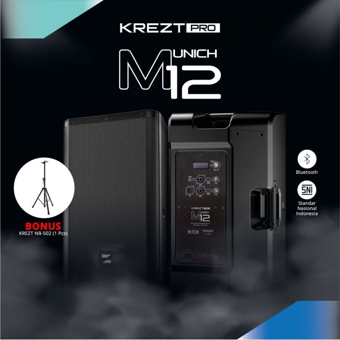 Professional Speaker Active Krezt Munich M12 | Speaker Aktif 12 Inch harga 1 UNIT