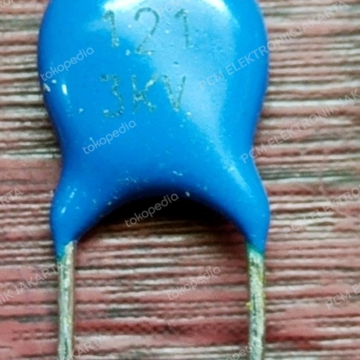 SB99 kapasitor capacitor keramik biru 120pf 121 121pf 2kv 2 kv 2000v
