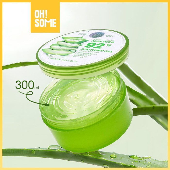 KKV  - NATURE REPUBLIC Aloe Vera 92% Soothing Gel - 300ml