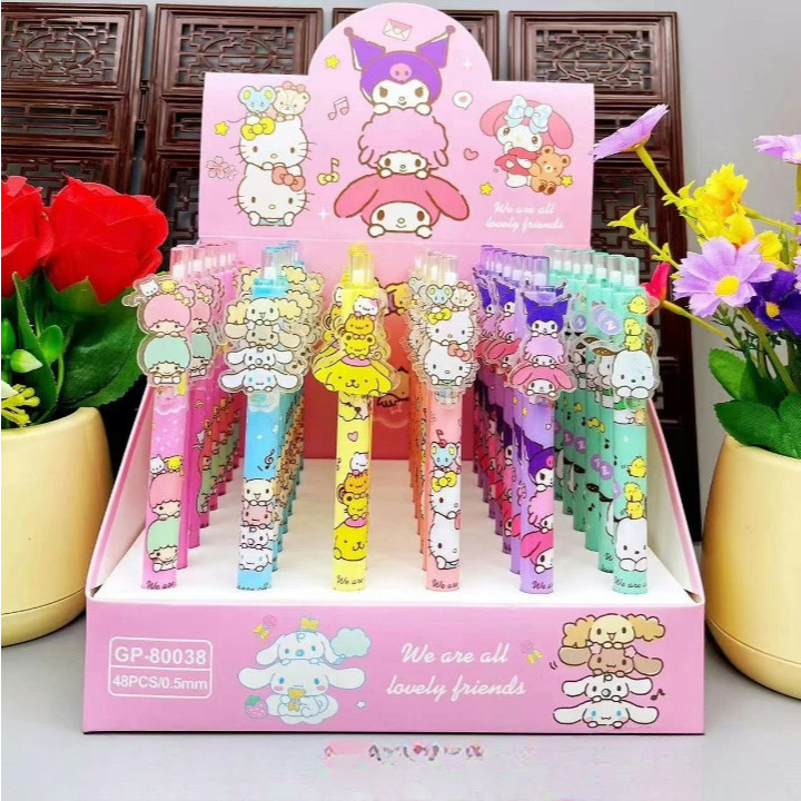 

PEN GEL MODEL CETEK KLIK SANRIO MELODY CINNAMOROLL KUROMI/PULPEN LUCU AKRILIK KARAKTER SANRIO Y3362