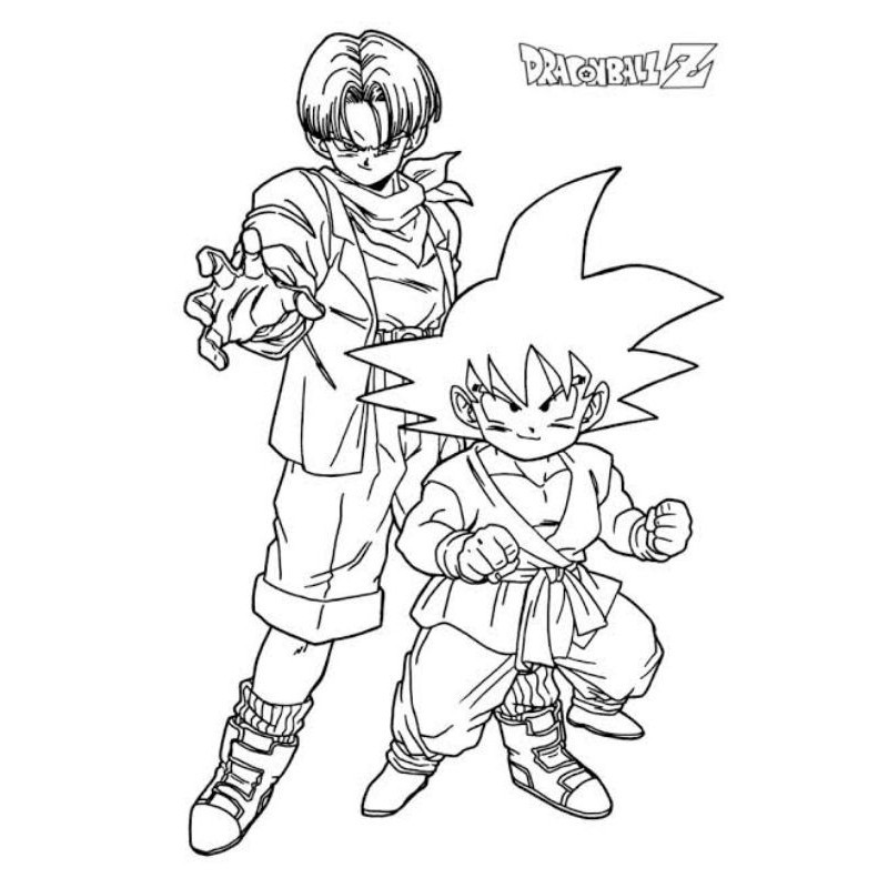 

20 Lembar kertas mewarnai Dragon ball untuk anak paud TK dan SDclaraa aurel