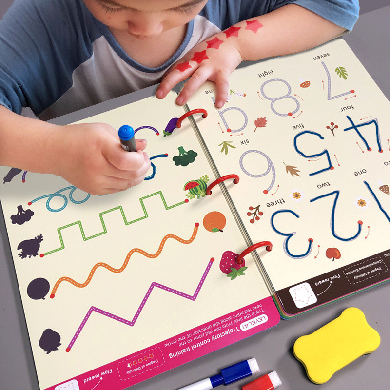 

Practice Copybook Control Training Book Magical Tracing Workbook Reusable Magic Children Montessori Drawing Education Stationery