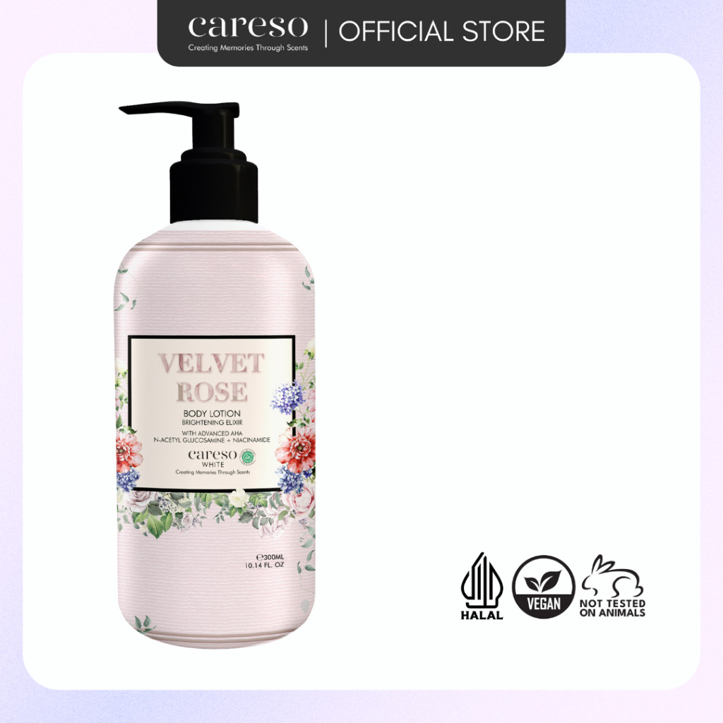 CARESO - Body Lotion - Velvet Rose 300ML - My Skincare Land