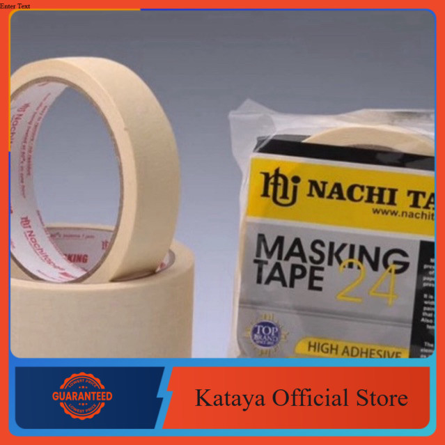 

Lakban Kertas 24 mm x 20 Yard Masking Tape Nachi