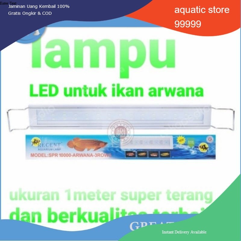Lampu Led Gantung Aquarium RECENT SPR 10000 Arwana Tanning 100 Cm 1 m