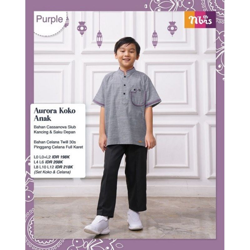 Nibras Sarimbit Aurora Koko Anak Laki Laki by Nibras