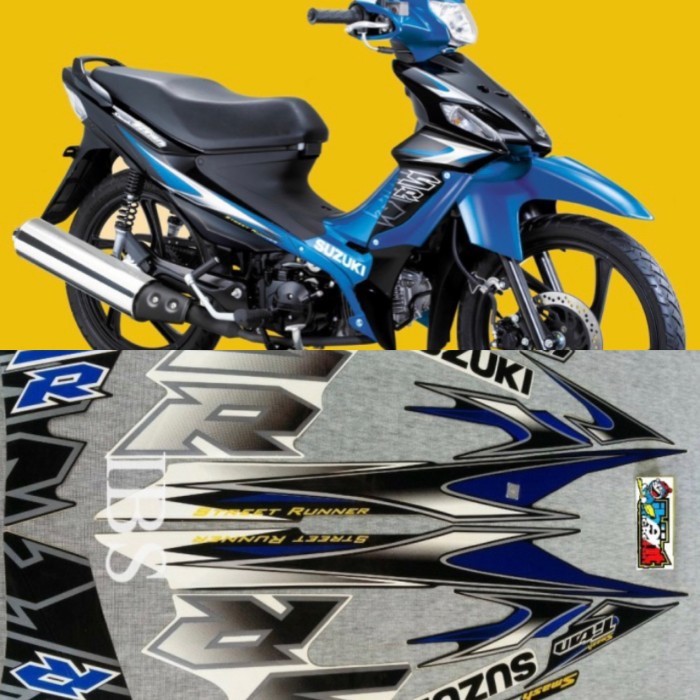 STRIPING SMASH TITAN SR BIRU 2011 2012 STIKER LIS SUZUKI POLET STIKER