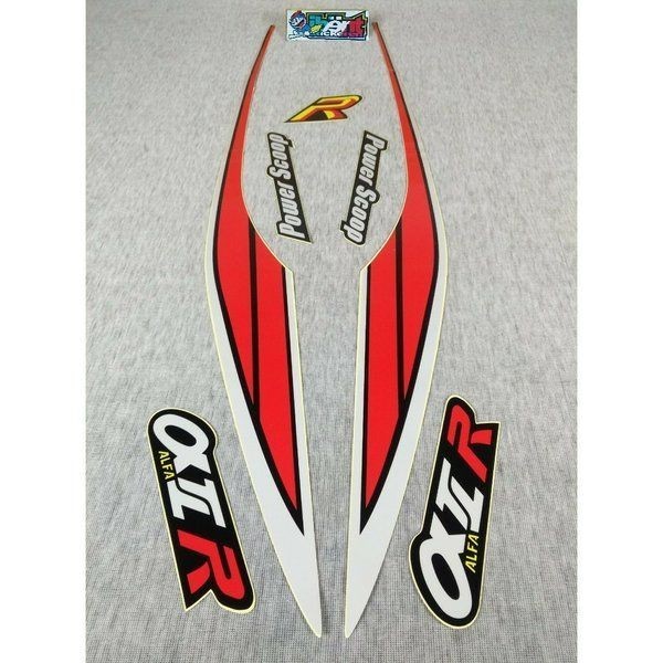 STIKER STRIPING ALFA 1992 1993 MERAH YAMAHA POLET