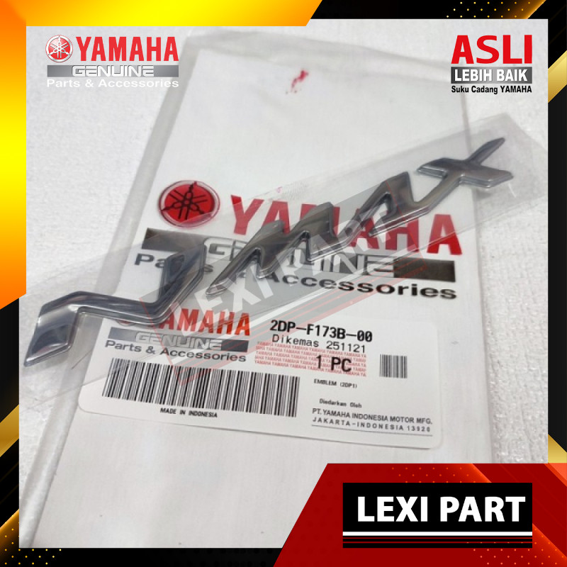 EMBLEM LOGO BODY NMAX N MAX SILVER GOLD ORI ASLI YGP