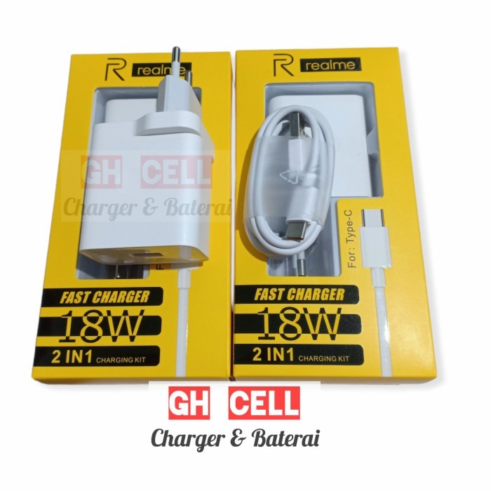 Charger Original Fast Charging 18W TYPE-C Realme 6i Realme 7i C17