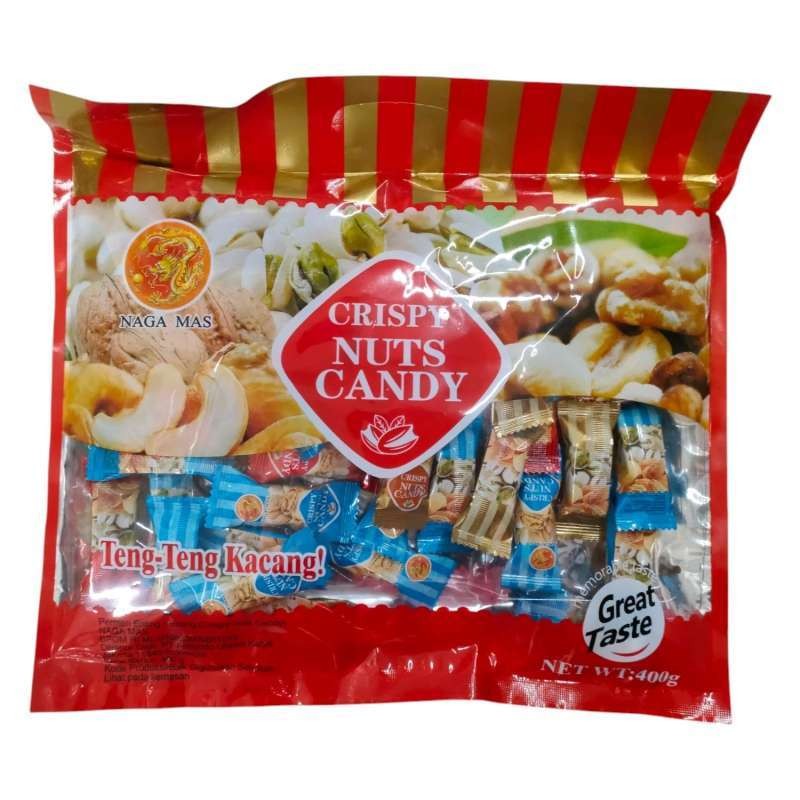 

Naga Mas Crispy Nuts Candy Teng Teng Enting Enting Kacang 400gr