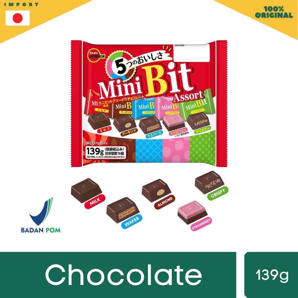 Bourbon Mini Bit Assort  Chocolate - Cokelat Bourbon khas Jepang