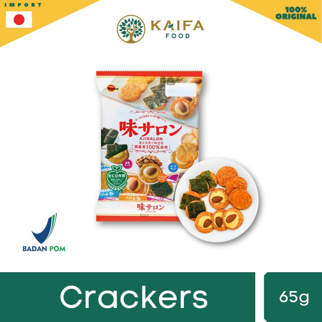 

Bourbon Ajisalon Rice Crackers - Crackers Beras Khas Jepang