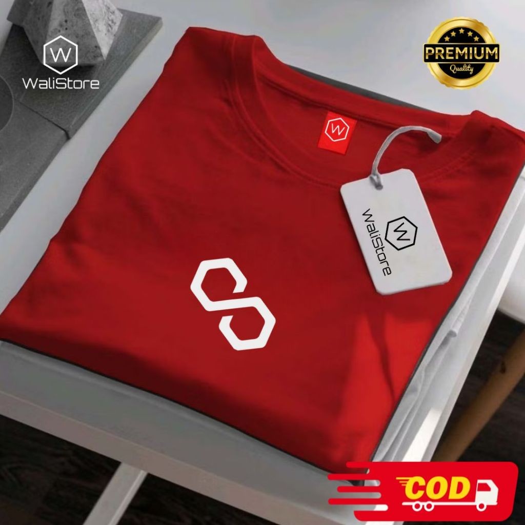 Kaos Distro Trader Crypto Polygon Crypto Cronos Cotton 20S - Super Nyaman & Lembut Cewek-Cowok Unise