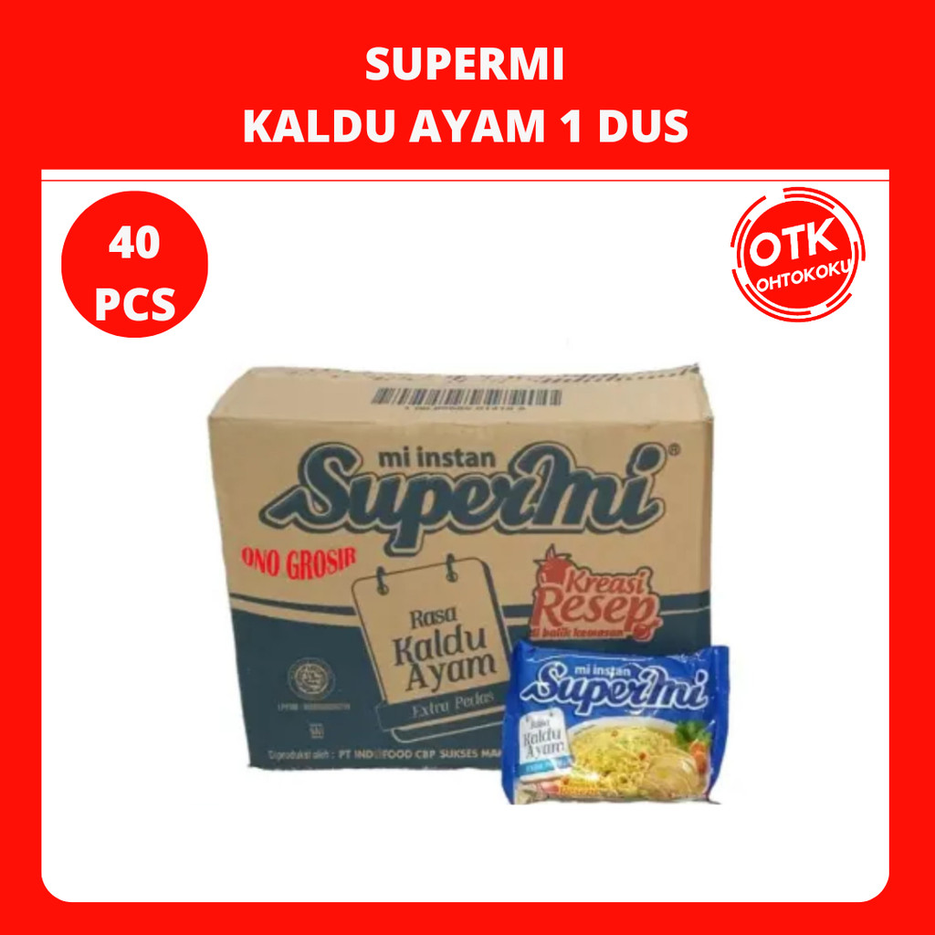 

Supermi Mi Instan Kaldu Ayam 1 Dus x 40pcs
