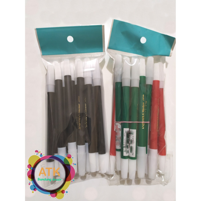 

Spidol Kecil Snowman Loos Marker Pencil Type HItam Biru Hijau Merah