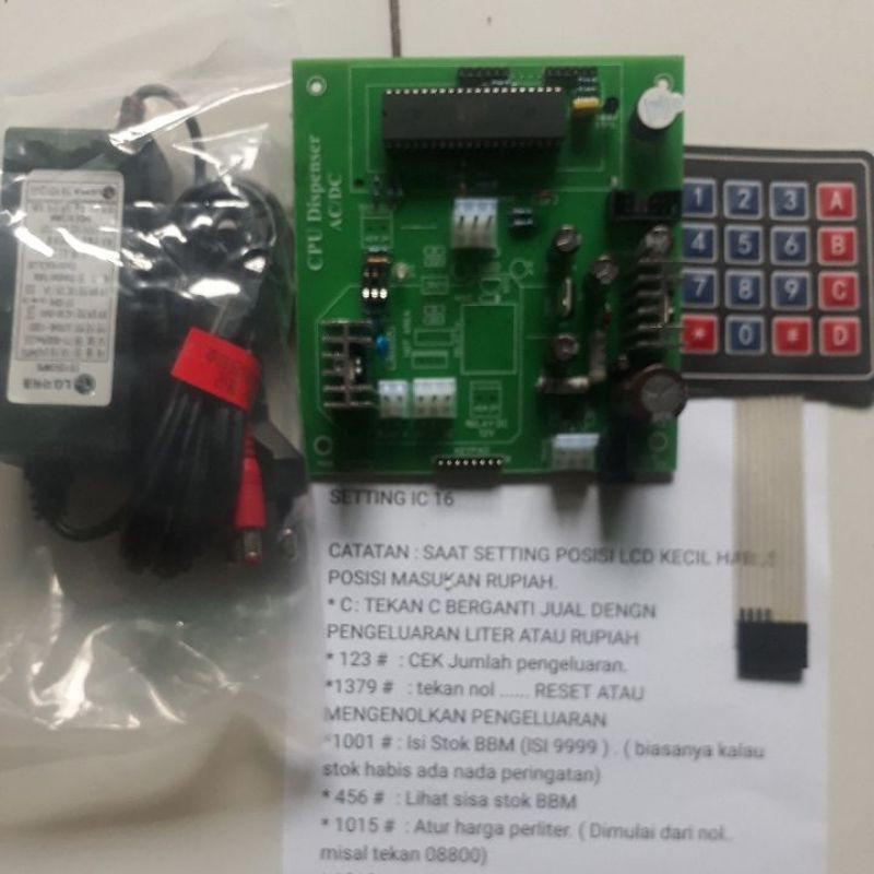 Cpu modul pertamini mesin pom mini atmega 16