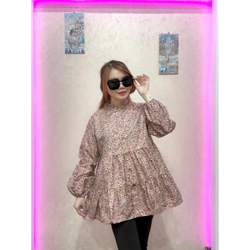 Blouse Mirsany Shakila Oversize Bunga-Bunga Twiscone