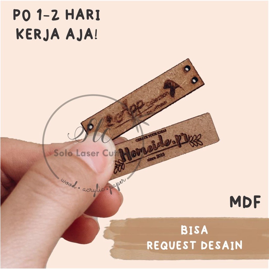 

Label kayu custom logo LABEL KAYU MURAH LABEL HIJAB TERMURAH / label jilbab / label hijab / label baju / label logo / custom logo / label daster