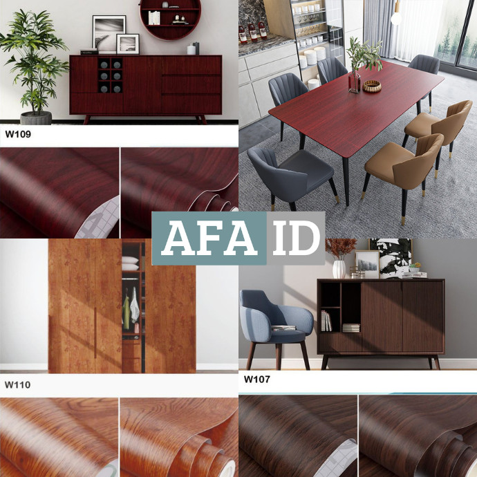 Wallpaper Stiker Lemari Pintu Doff (Tidak Glossy) Kusen Meja Kursi Kerajinan Pelapis Furniture Tanga