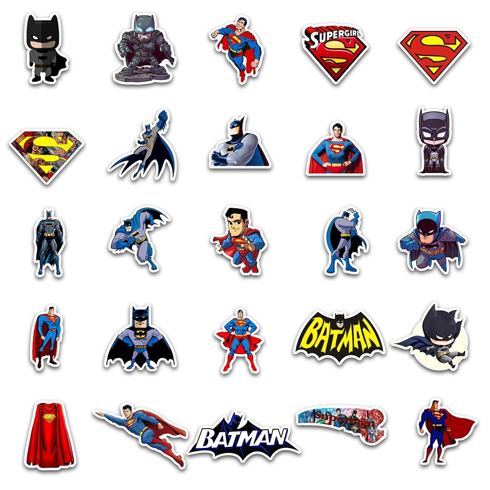 

Stiker Keren BatMan Superman Stiker Kartun DC Universe Decal Vinyl Stiker Anti Air-Sticker Aesthetic Buku Journal Koper Stiker Casing HP Laptop Stiker Helm Motor Botol Minum