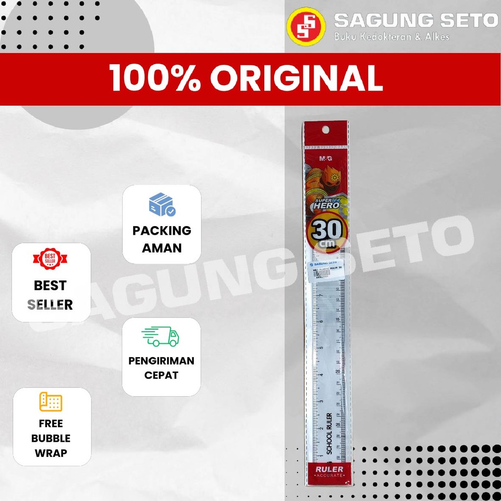 

M&G PLASTIC RULER 30CM ARL960G4 / PENGGARIS PLASTIKK UKURAN 30 CM