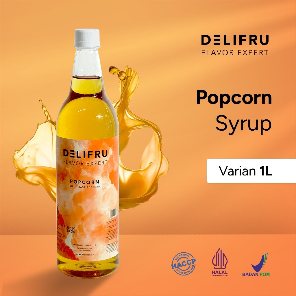 

Syrup Pop Corn Delifru 1 Liter - Sirup Popcorn Premium