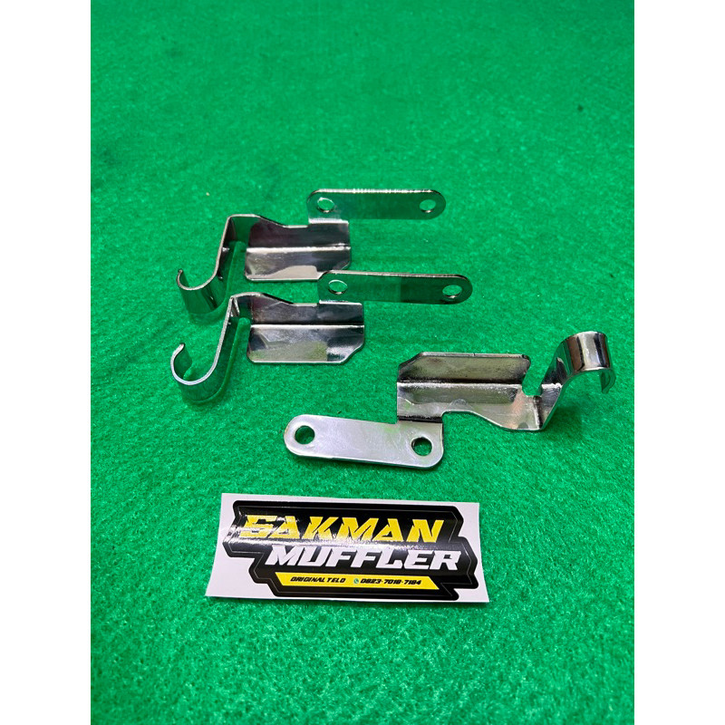 BREKET CHROME SELANG REM DEPAN RX KING