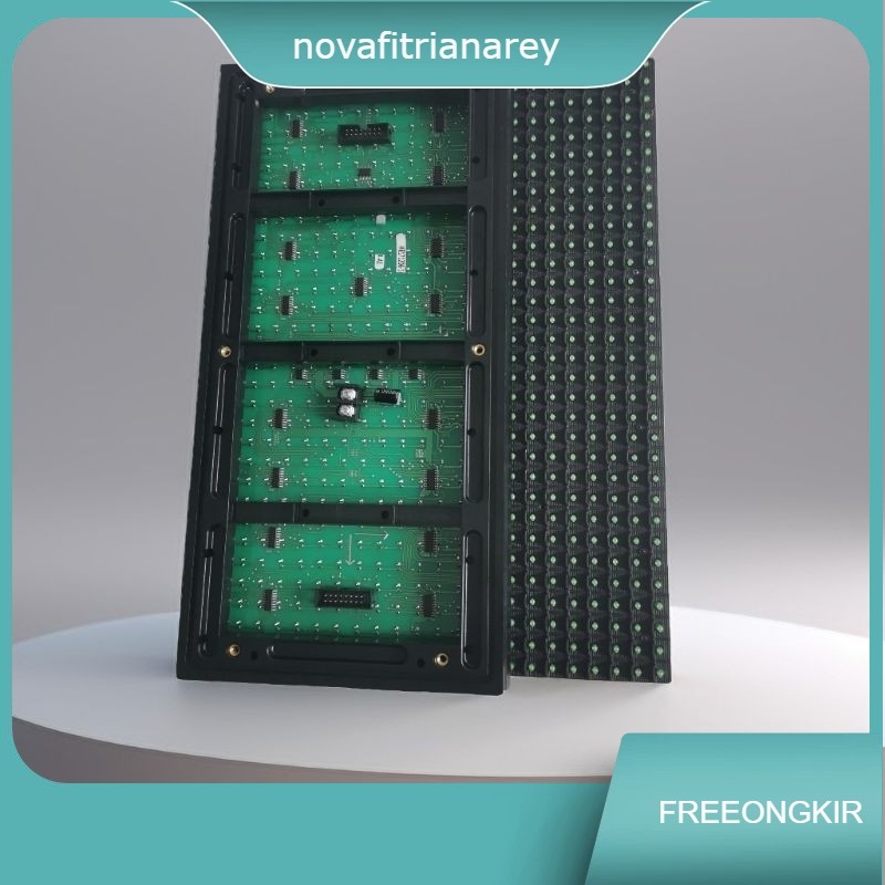 led running text module p10 hijau dip outdoor