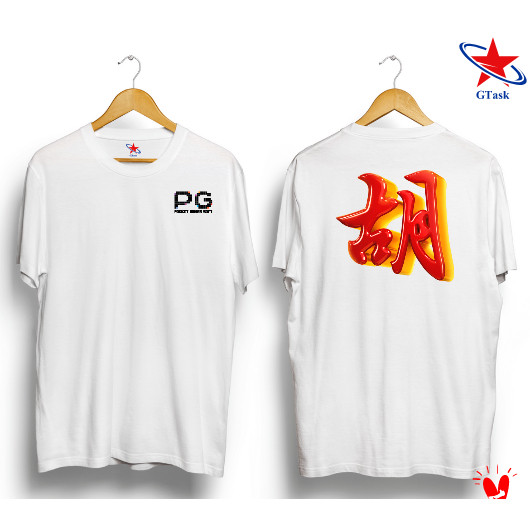 Kaos Distro Pg Mahjong Baju Distro Pocket Games Slot Mahjong , Atasan Pria Mahjong Pg Tulisan Cina