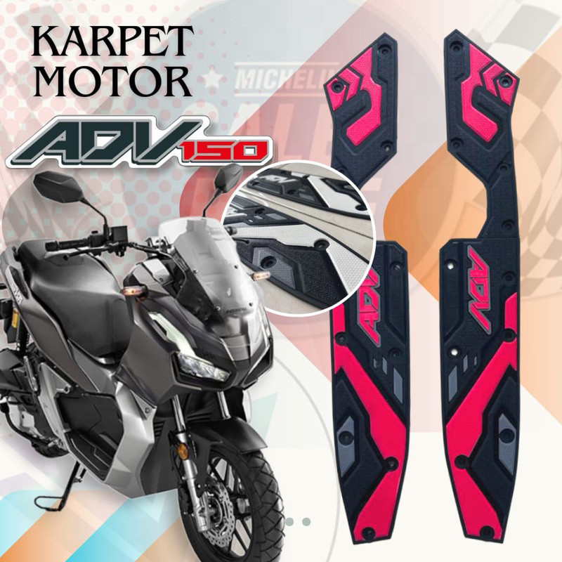 Aksesoris Motor Adv 150 - Karpet Motor Adv 150 Anti Licin 100% Full Karet