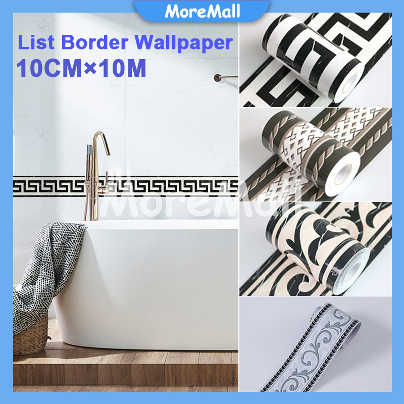 List Wallpaper Dinding Stiker 10cm x 10m / Quality Wallpaper Sticker Border List