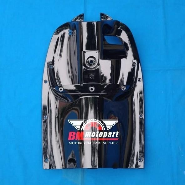 RAKSA cover dasbor inner lower legshield kontak scoopy 2013 2016 - Hitam