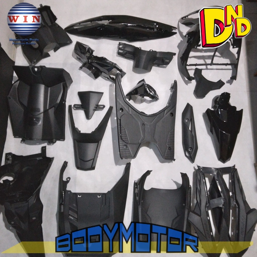 Full Body Beat Street / ESP K81 2016 2017 2018 2019 Hitam WIN | complete set bodi kasar halus motor 