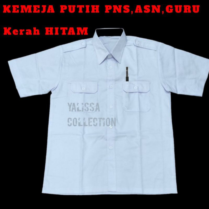 Termurah Baju Dinas Putih Pria Lengan Pendek Kemeja Pdh Putih Pria Seragam Pns Putih Baju Pdh Pns ke