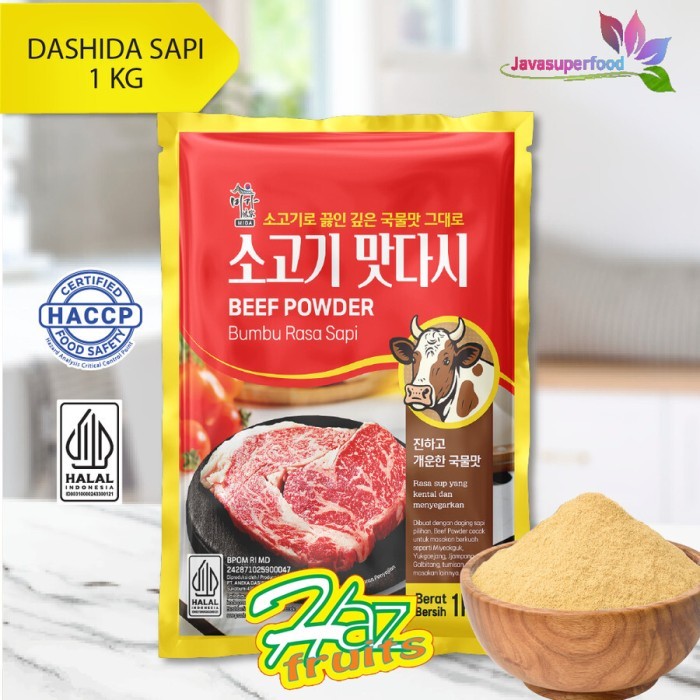 

Dashida Rasa Sapi | Sogogi Dashida Soup Stock | Bubuk Sapi | Bumbu Sapi 1 Kg