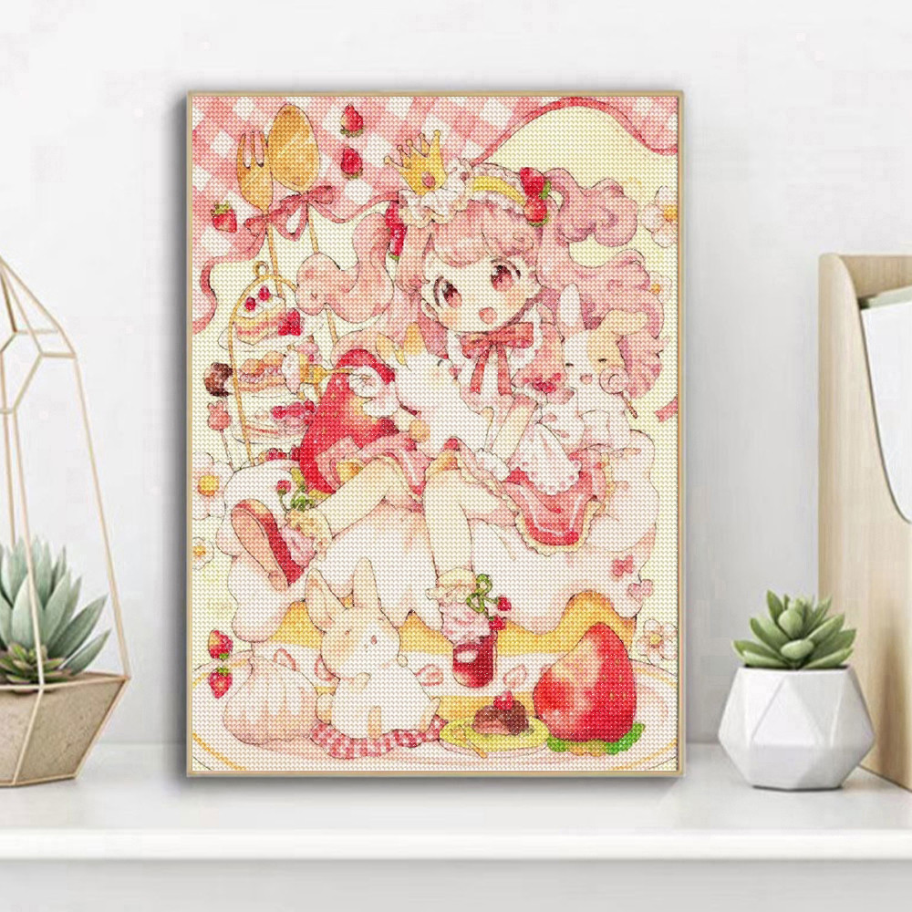 

5D DIY Diamond Painting Cartoon Girl Embroidery Full Diamond Mosaic Art Anime Cross Stitch Suit Manual Home Decoration Gift