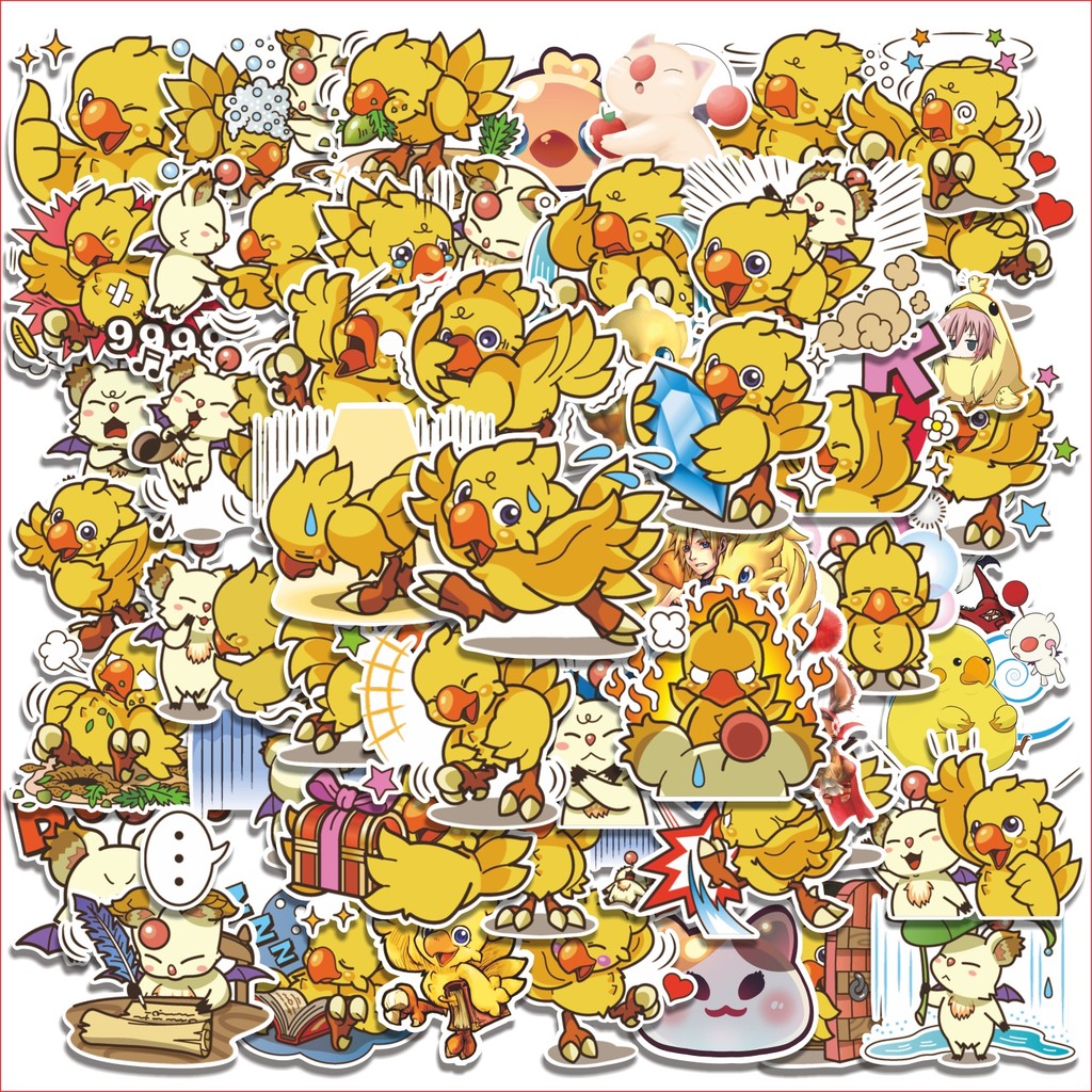 

COD 50 Pcs Stiker Chocobo Lucu Anti Air Untuk Dekorasi Notebook Sepeda Skateboard Handphone DIY