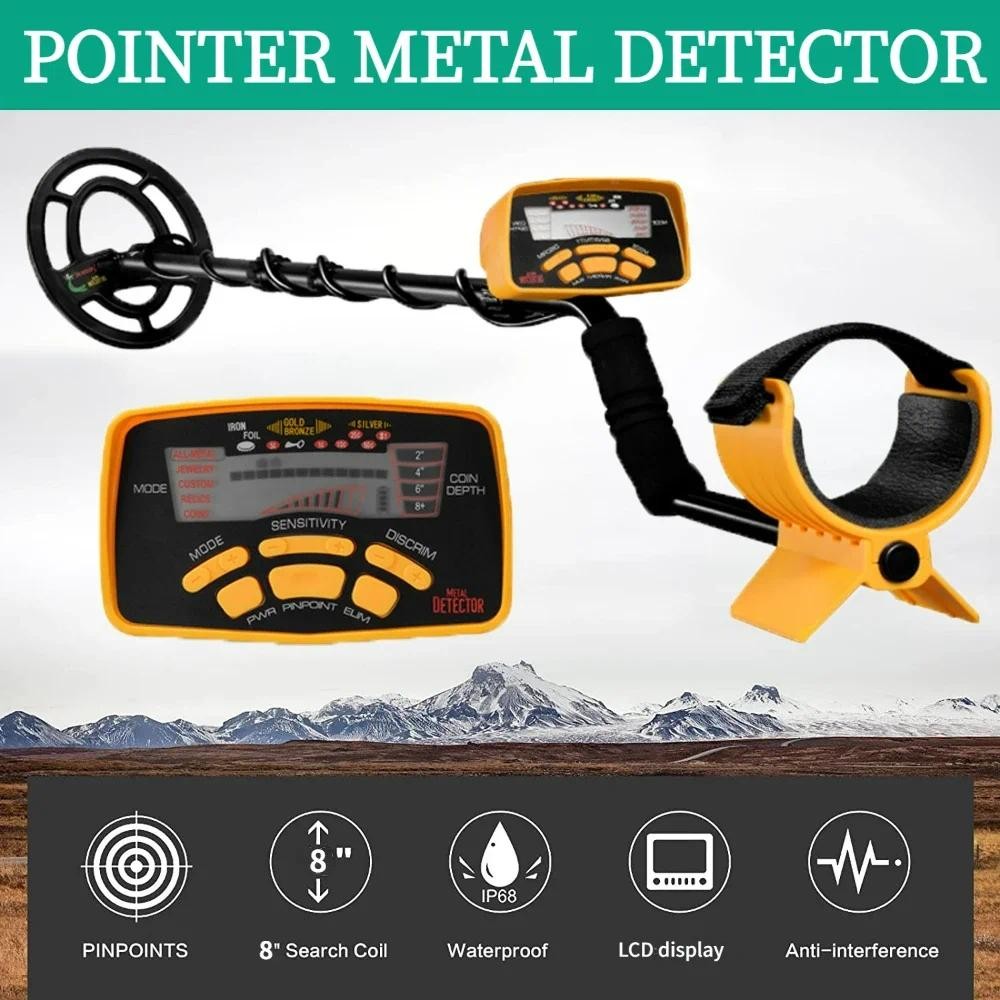 Professional Metal Detector High Performance Underground Metal Detector MD6250 Three Detect Mode Coi