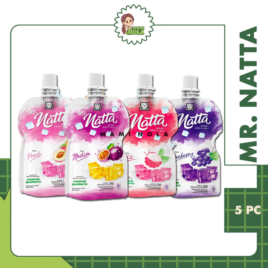 

Sidore Mr. Natta Nata de Coco & Jelly - Netto 126 ml x 5pc