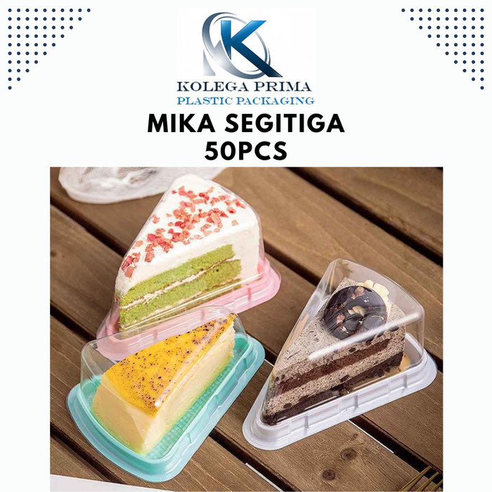 

☝TERJANGKAU☝ - [Best Quality] MIKA CT SEGITIGA/ MIKA KUE TART SLICE ISI 50 PCS - Putih