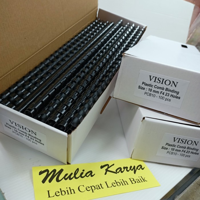 

BEST -Spiral Plastik Jilid 3/8 - 10 mm Folio 23 lubang isi 100 bh - F4 23 Holes